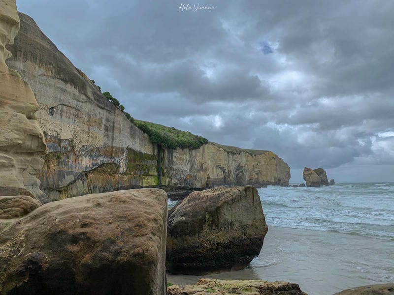 但尼丁景點：隧道海灘 tunnel beach