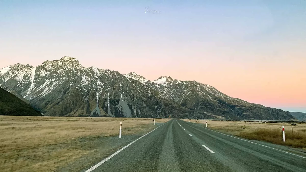 紐西蘭|庫克山 Mt Cook|必來的庫克山國家公園旅遊攻略 - 第5張圖 Mt Cook road
